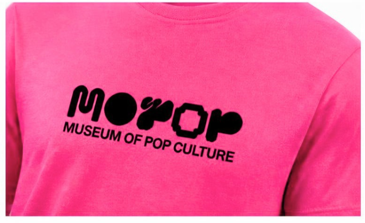MOPOP Pink Graphic Tee