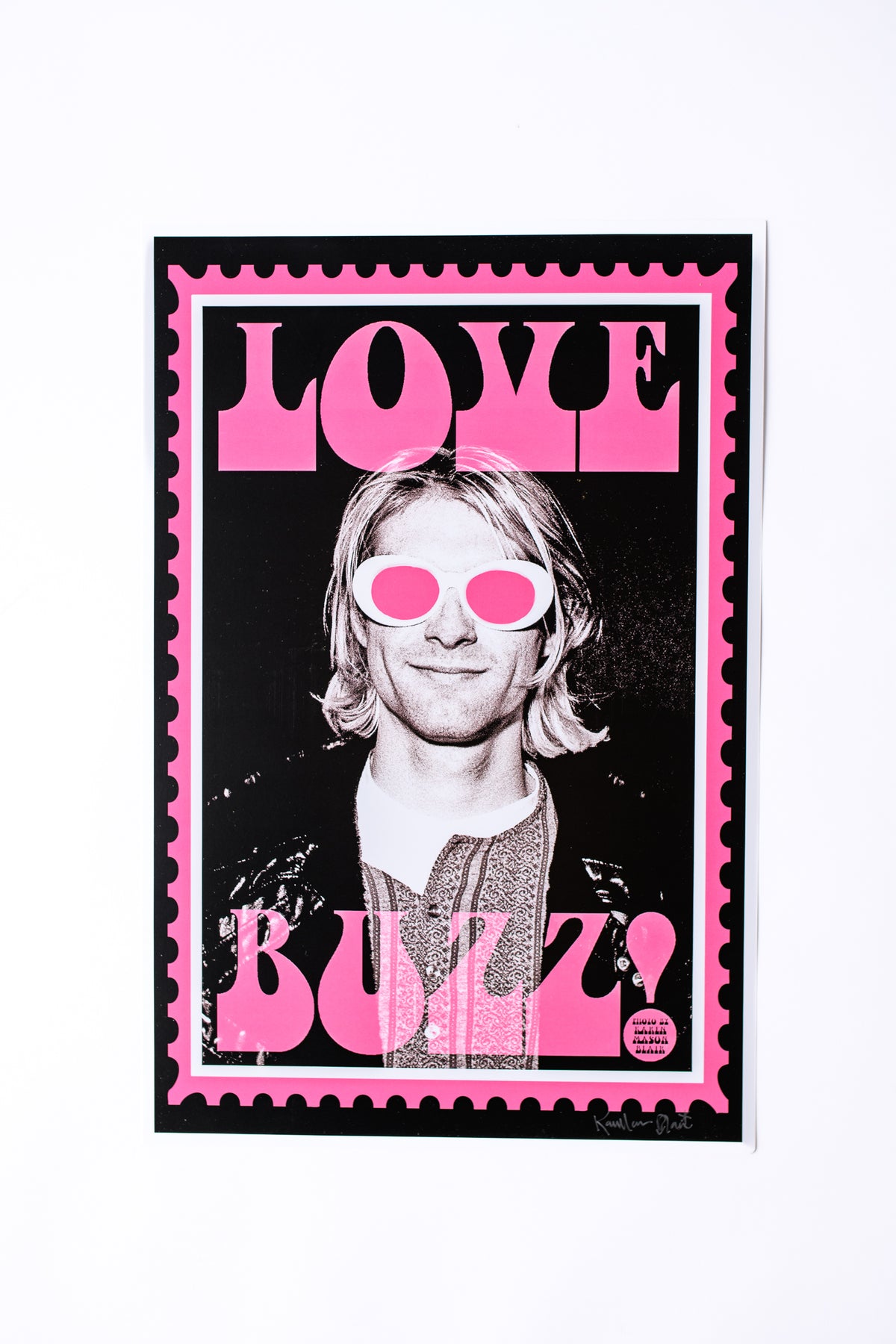 Cobain Pink Love Buzz Poster — Karen Mason Blair