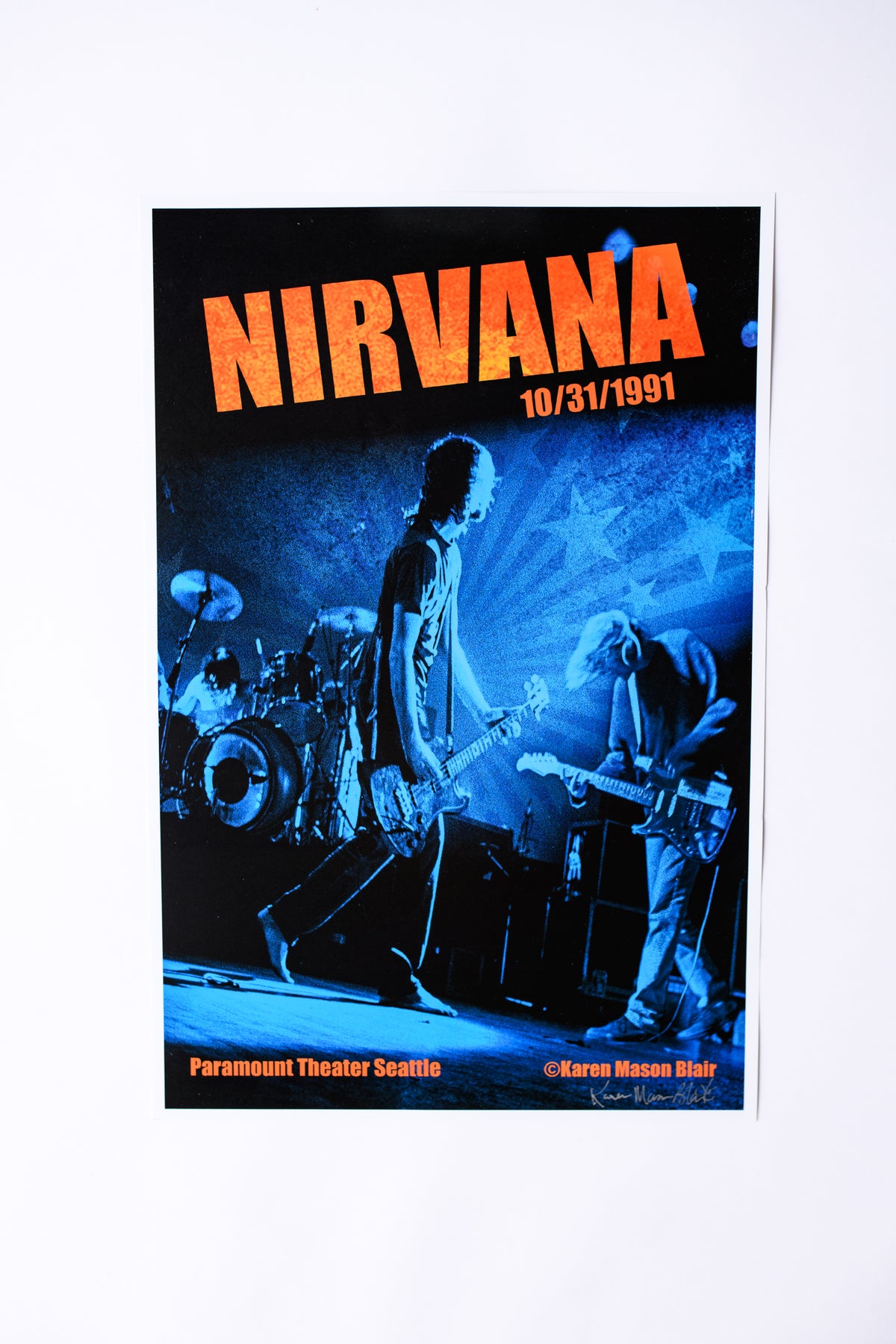 Nirvana Paramount Live Poster-Karen Mason Blair