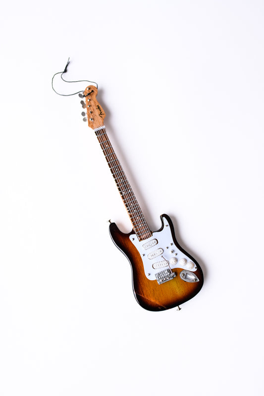 Strat Guitar Ornament — Sunburst