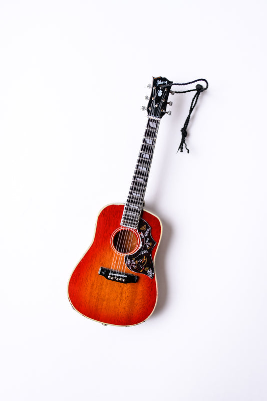 Hummingbird Guitar Ornament — Cherry