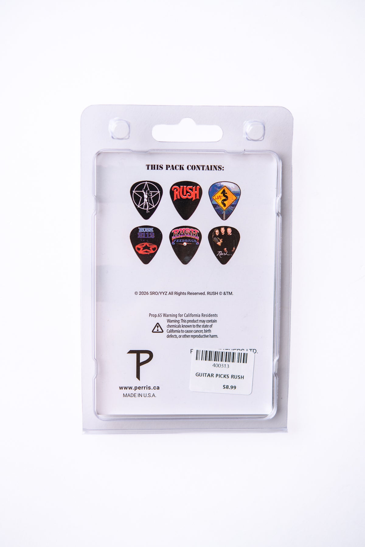 Rush Guitar Picks