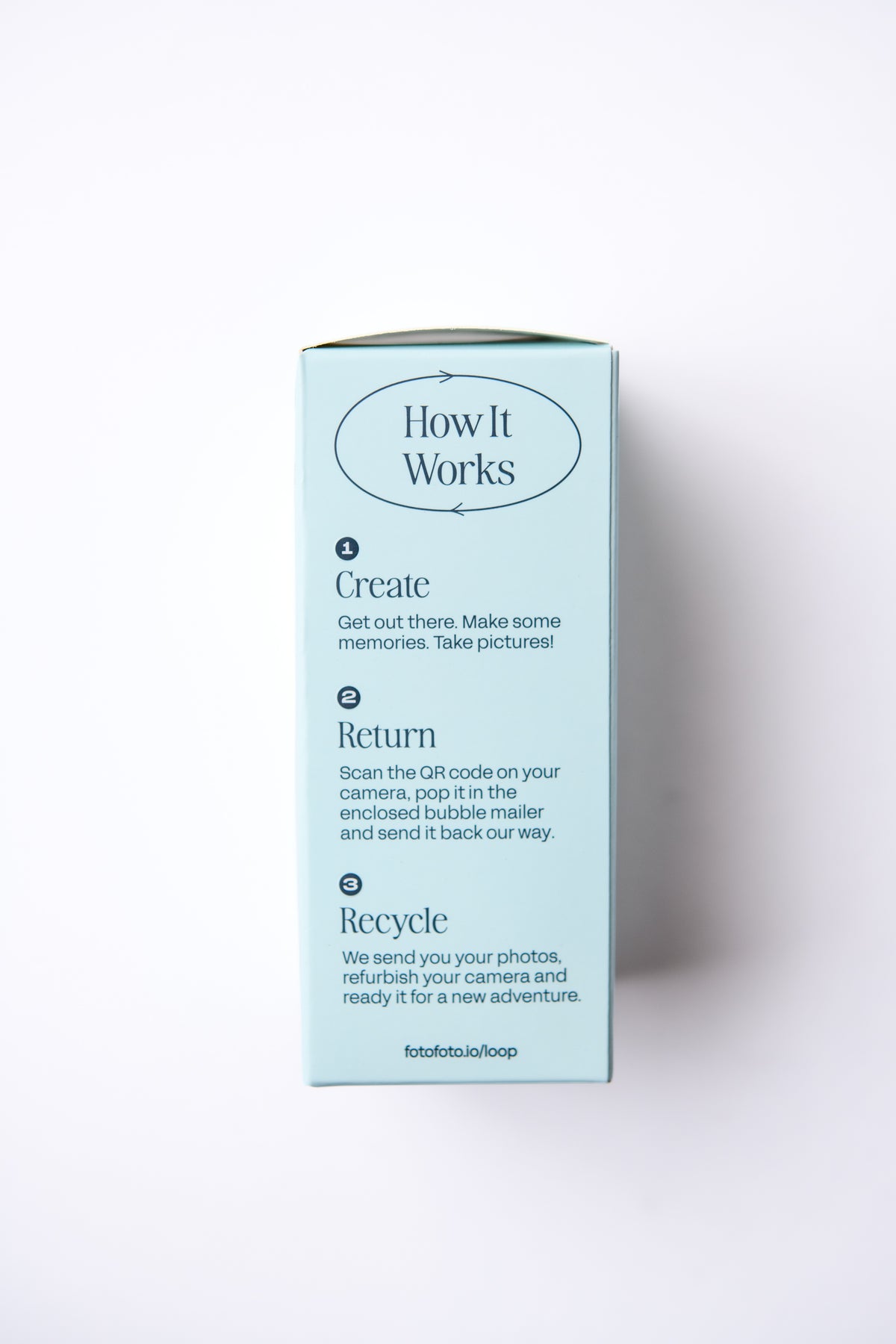Sustainable Disposable Camera — Blue
