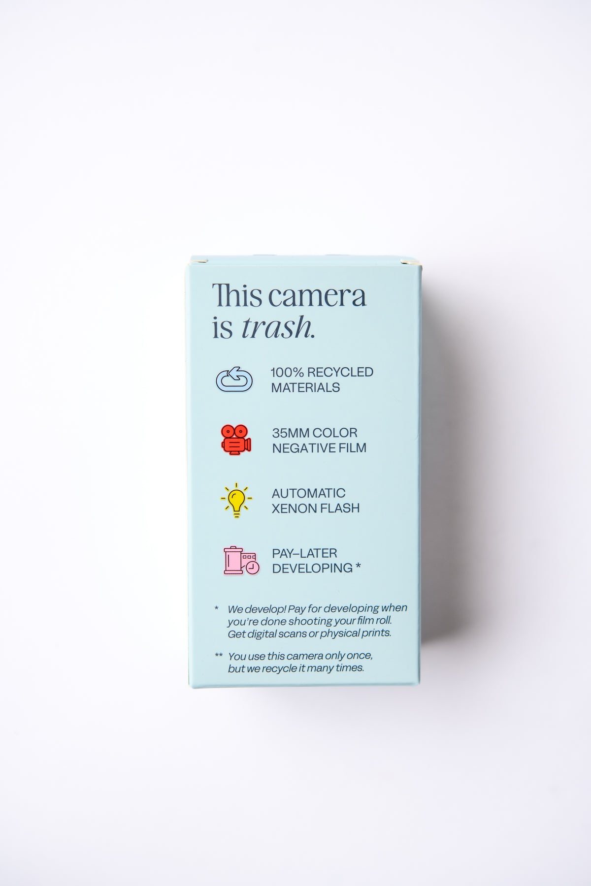 Sustainable Disposable Camera — Blue