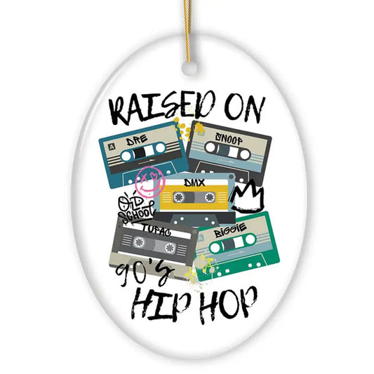 Retro Old School Hip-Hop Cassettes Ornament